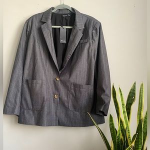 NWT NASTY GAL Gray Oversized Blazer